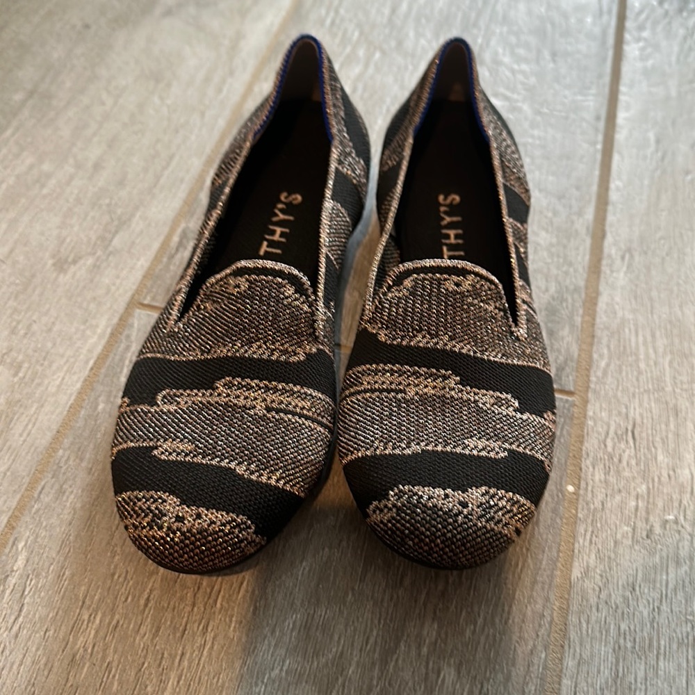 Rothy’s The Loafer size 8 Golden Shimmer